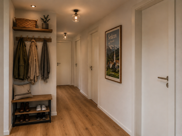 Virtuell eingerichtete Garderobe